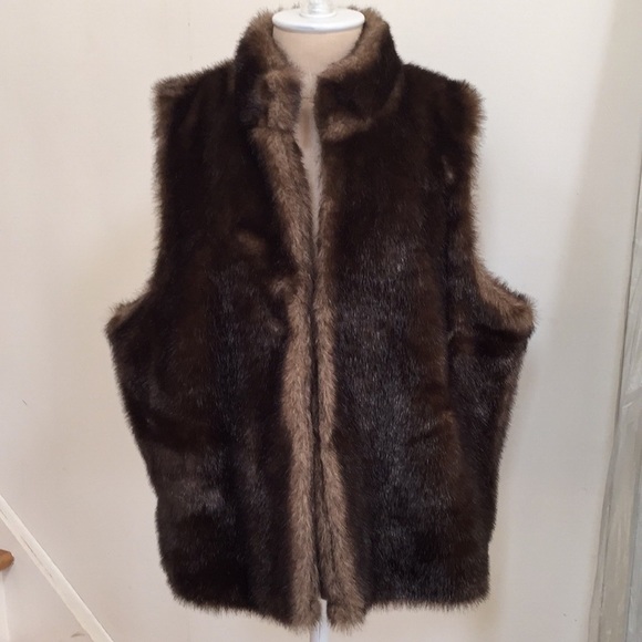 Parkhurst Faux Fur Vest XL - Picture 8 of 10